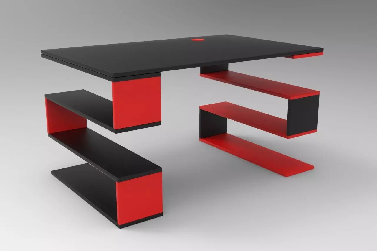 Design Table Low-poly 3D model_0