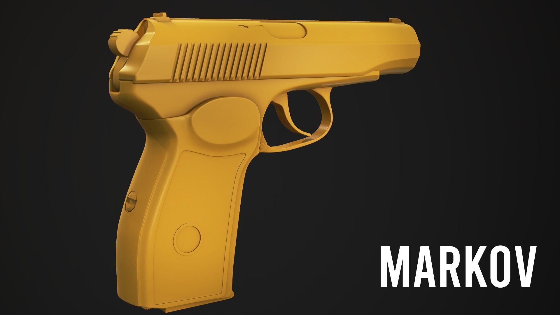 PM Pistol Low-poly 3D model Low-poly 3D model_5