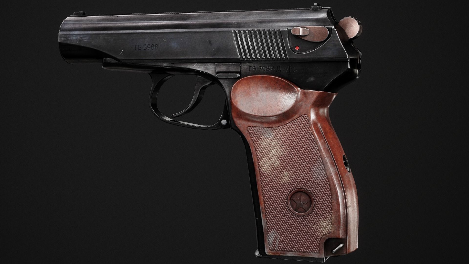 PM Pistol Low-poly 3D model Low-poly 3D model_2