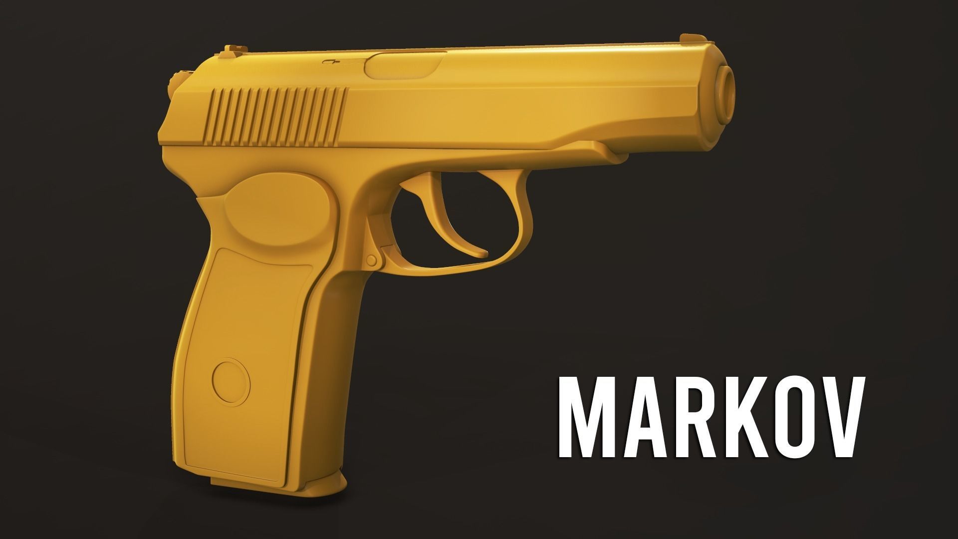 PM Pistol Low-poly 3D model Low-poly 3D model_7
