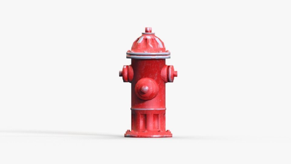 Fire Hydrant Free low-poly 3D model_2