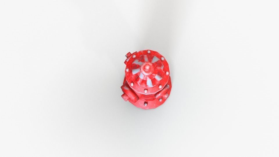 Fire Hydrant Free low-poly 3D model_4