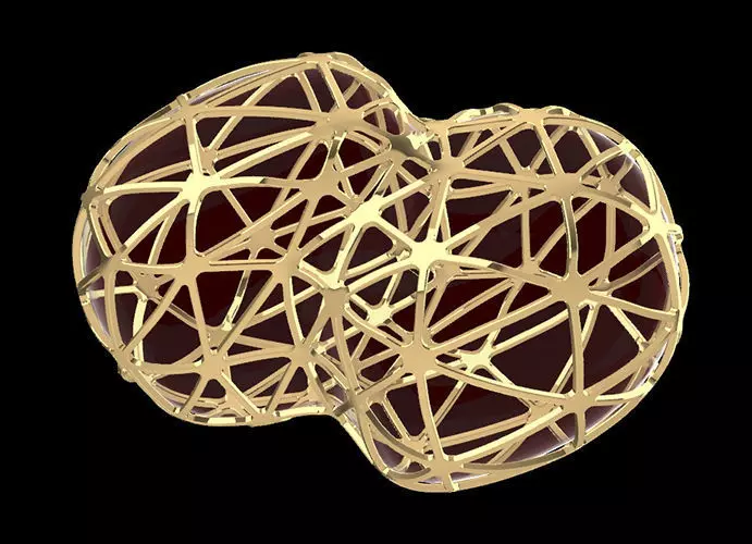 Parametric Nodes Generation Exoskeleton with GH Script Low-poly 3D model_0