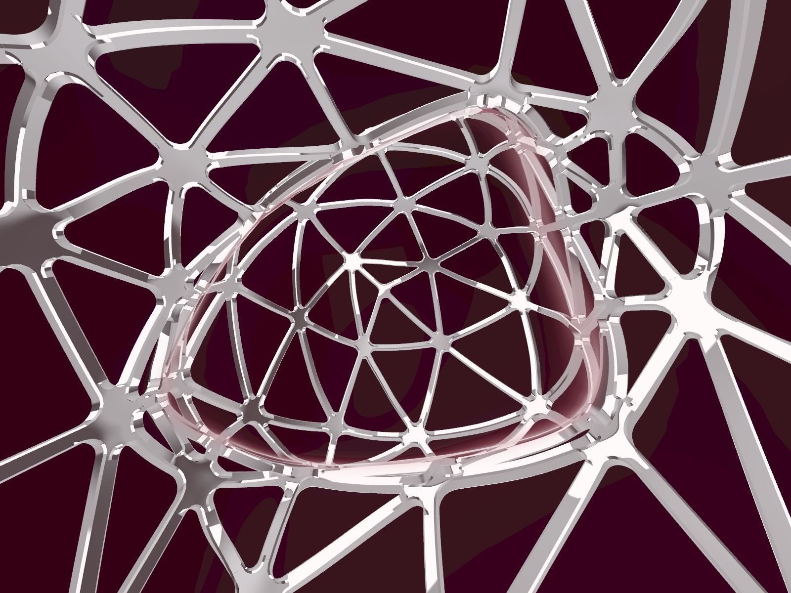 Parametric Nodes Generation Exoskeleton with GH Script Low-poly 3D model_5