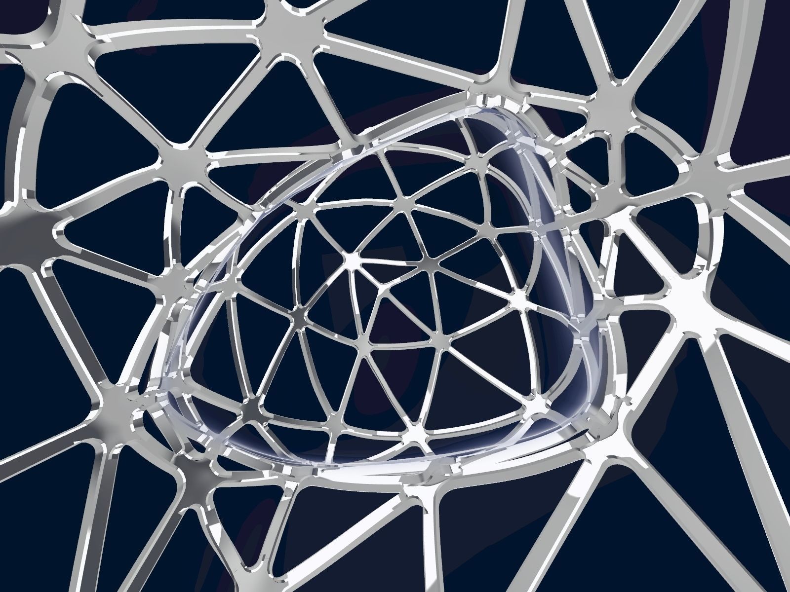 Parametric Nodes Generation Exoskeleton with GH Script Low-poly 3D model_4