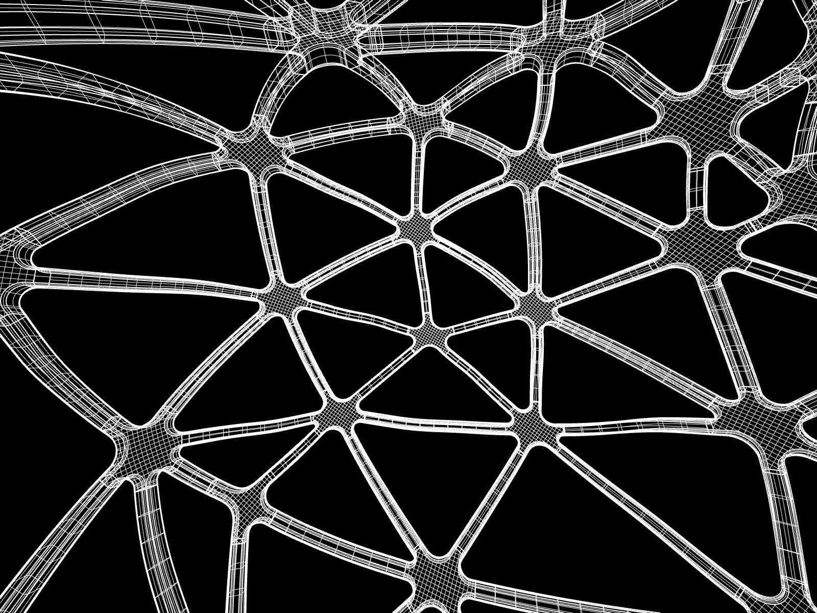 Parametric Nodes Generation Exoskeleton with GH Script Low-poly 3D model_6