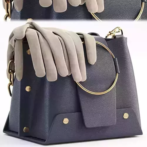 Yuzefi Blue Navy Delila Mini Bag