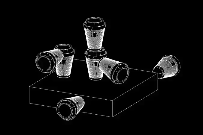 Starbucks Coffee Cup - Adaptive Component Revit Family 