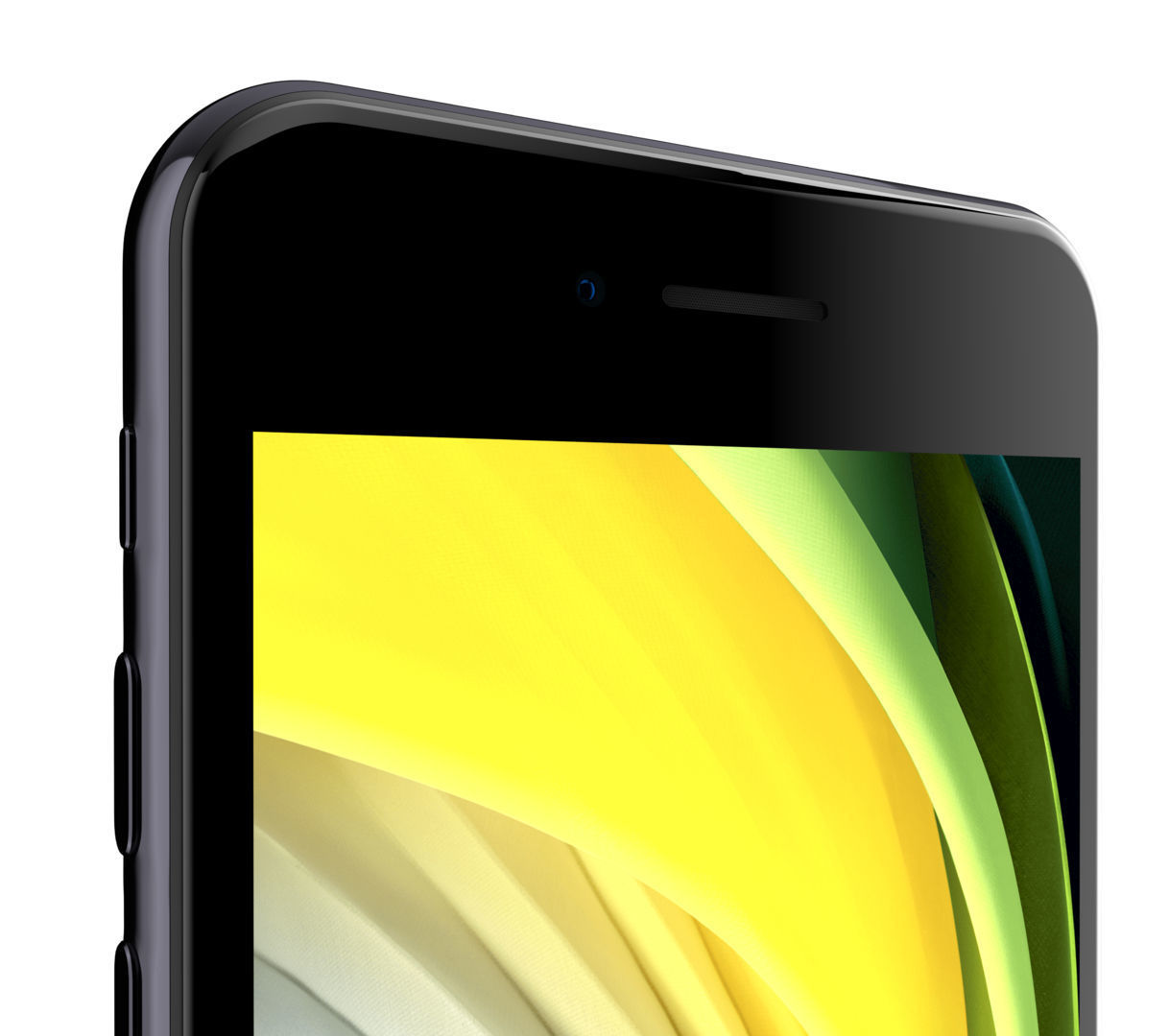 Apple iPhone SE 2020 Black  Low-poly 3D model_10