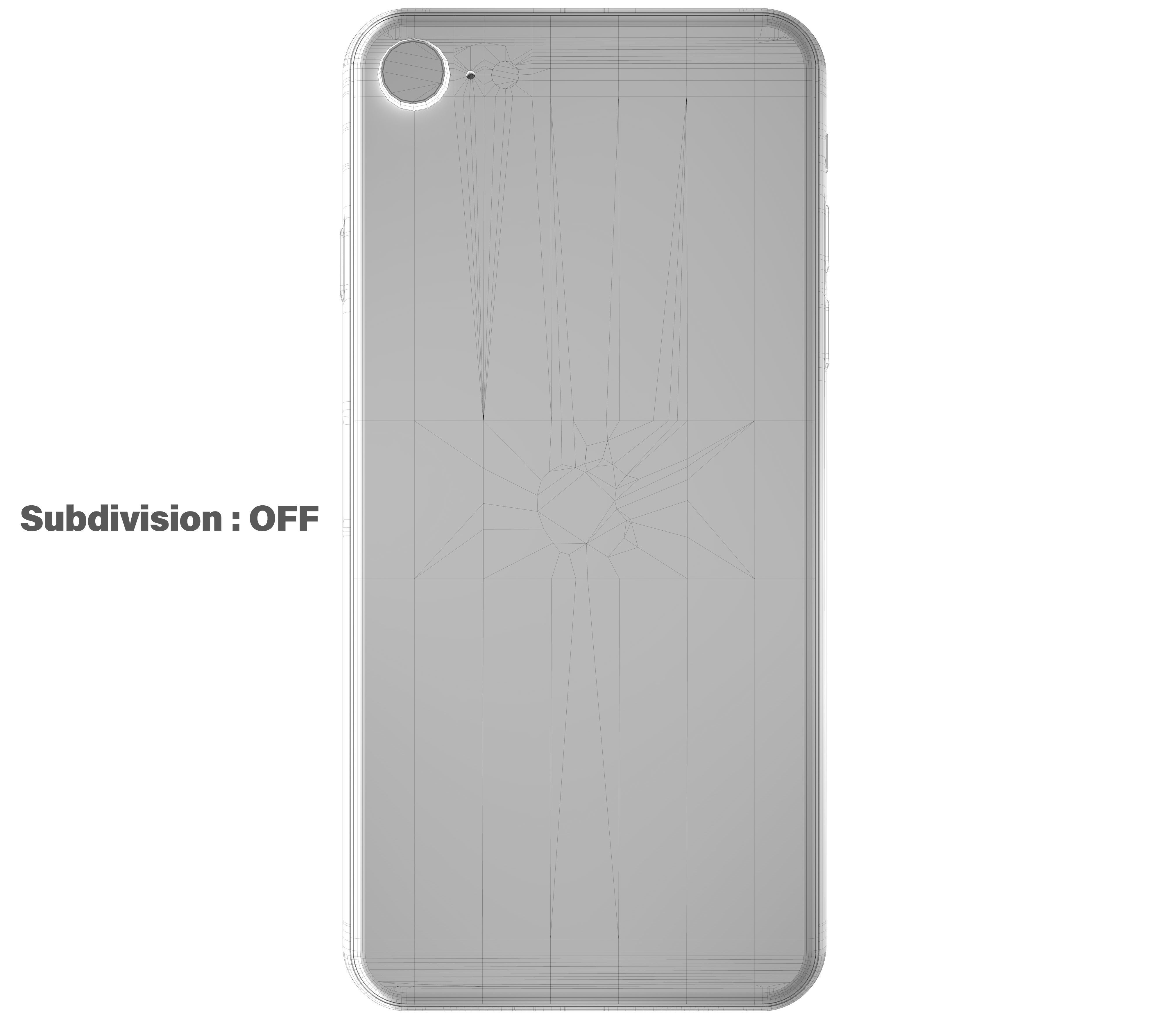 Apple iPhone SE 2020 Black  Low-poly 3D model_17