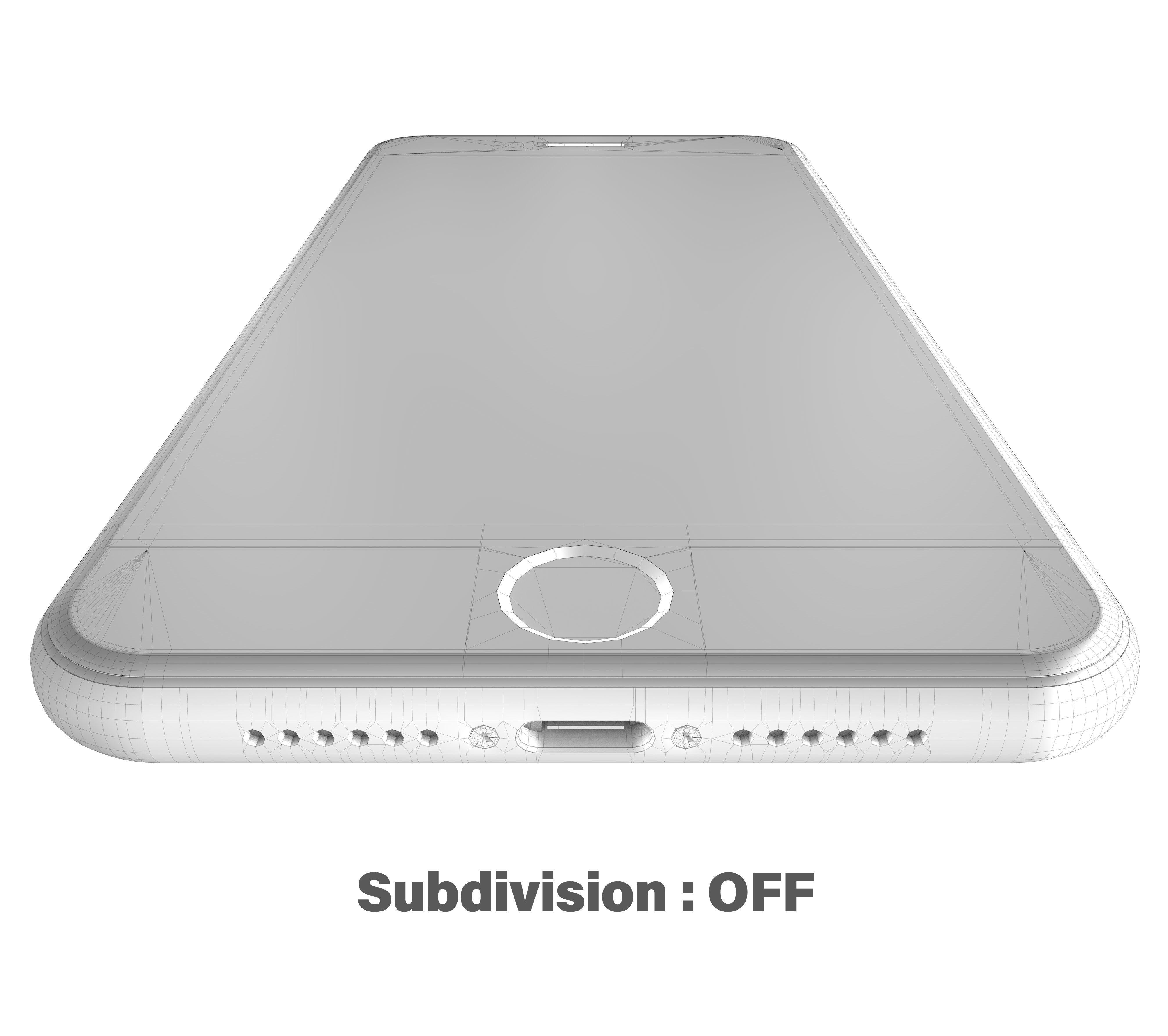 Apple iPhone SE 2020 Black  Low-poly 3D model_21