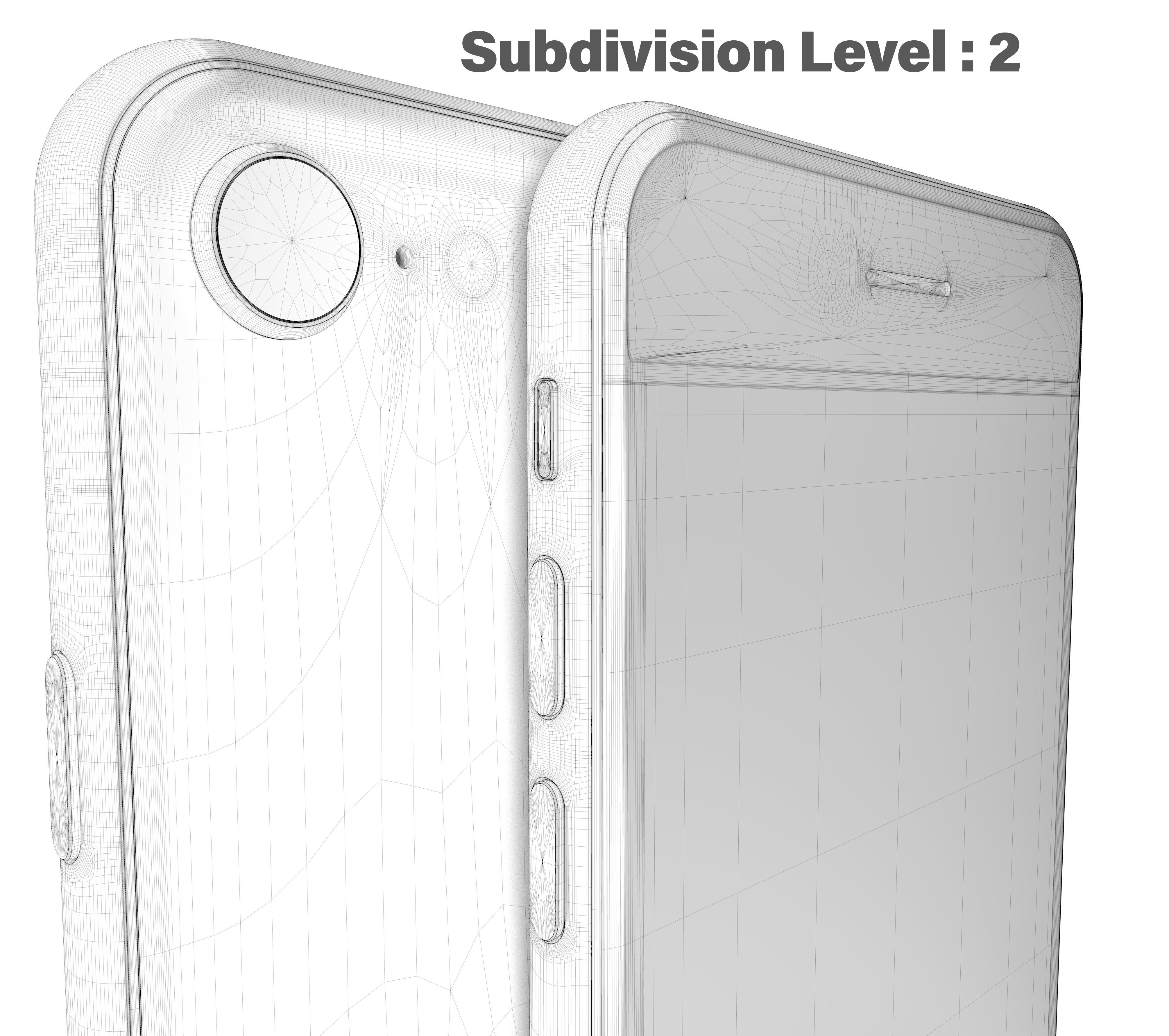 Apple iPhone SE 2020 Black  Low-poly 3D model_30