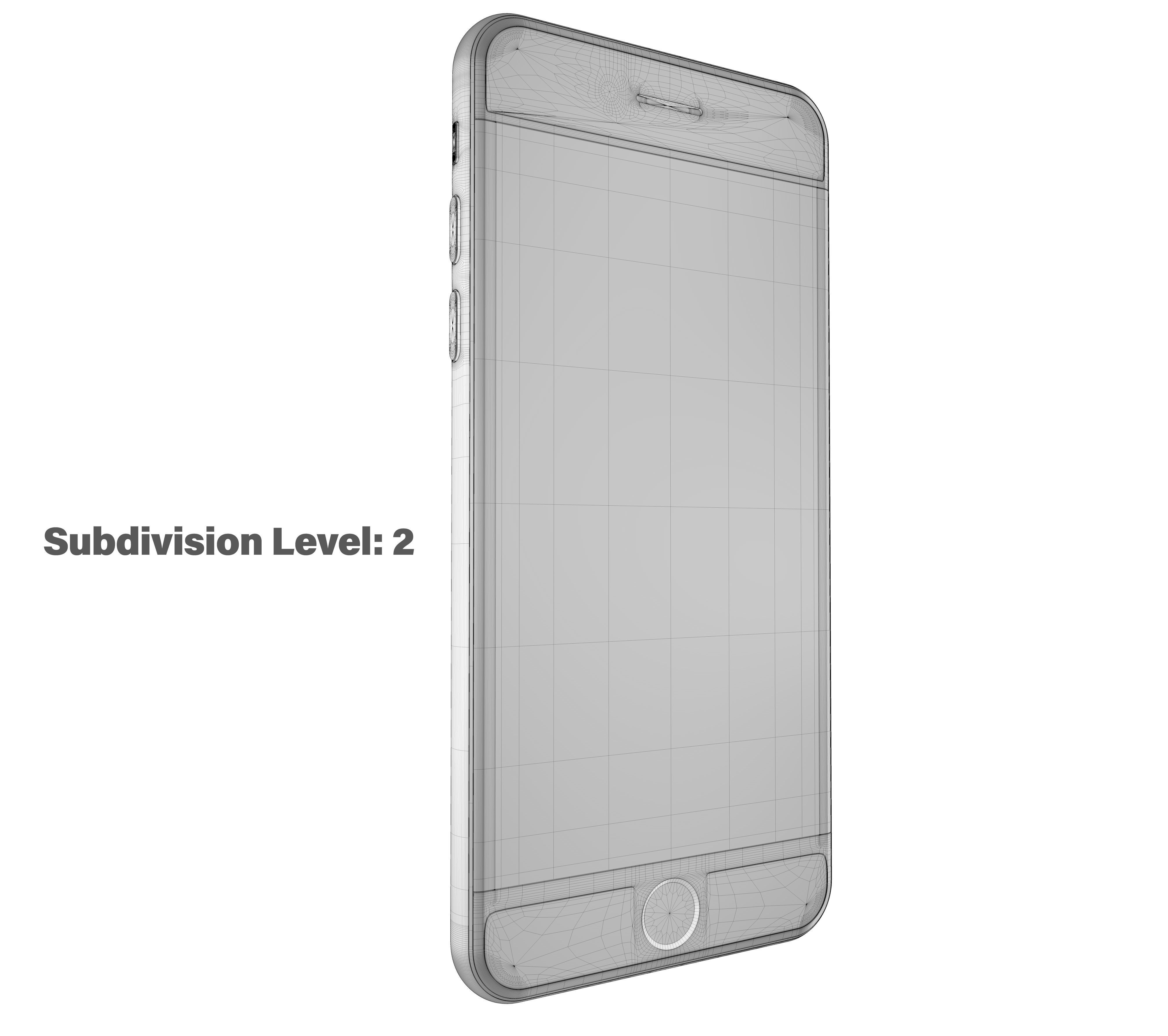 Apple iPhone SE 2020 Black  Low-poly 3D model_20