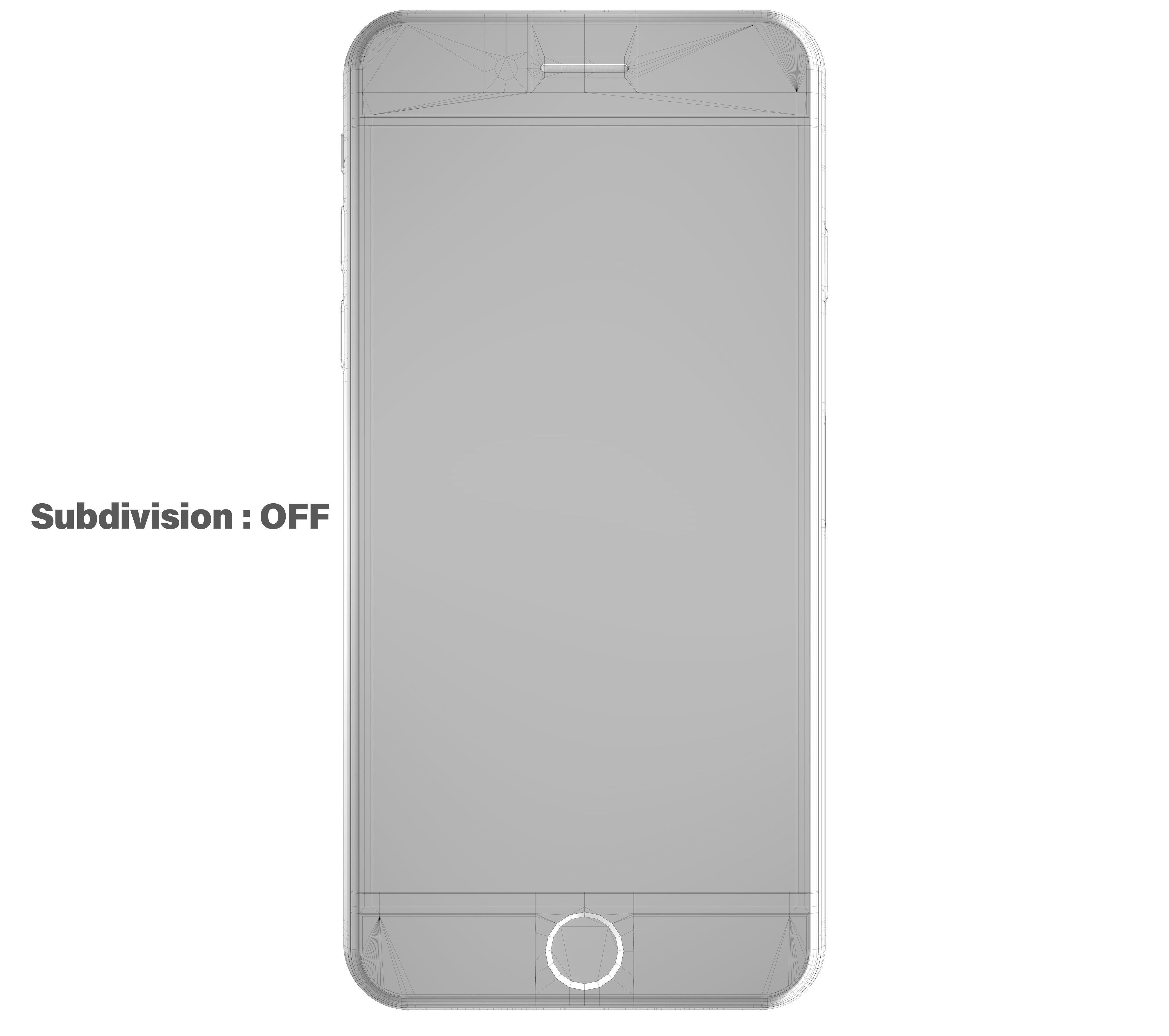 Apple iPhone SE 2020 Black  Low-poly 3D model_15