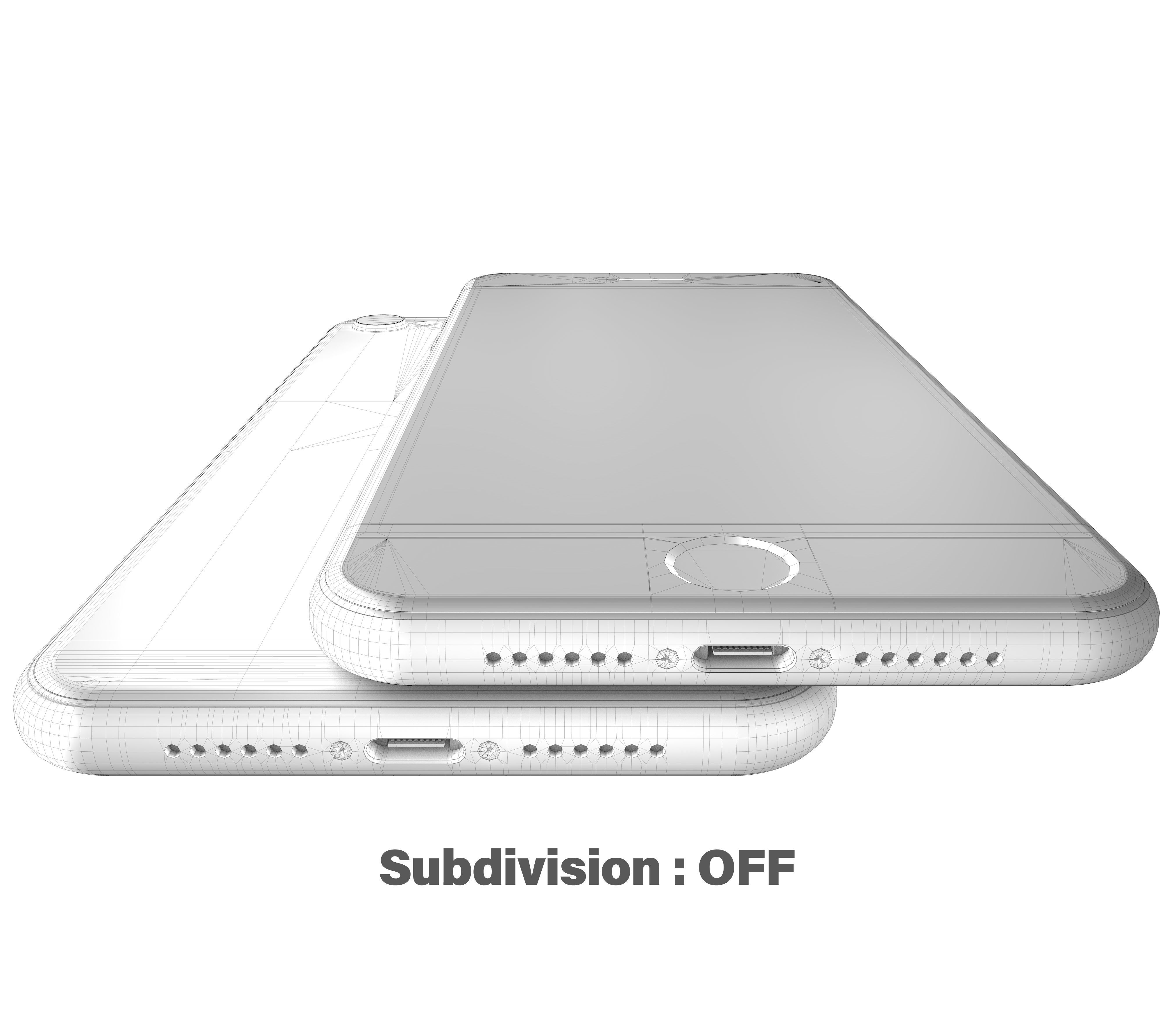 Apple iPhone SE 2020 Black  Low-poly 3D model_23