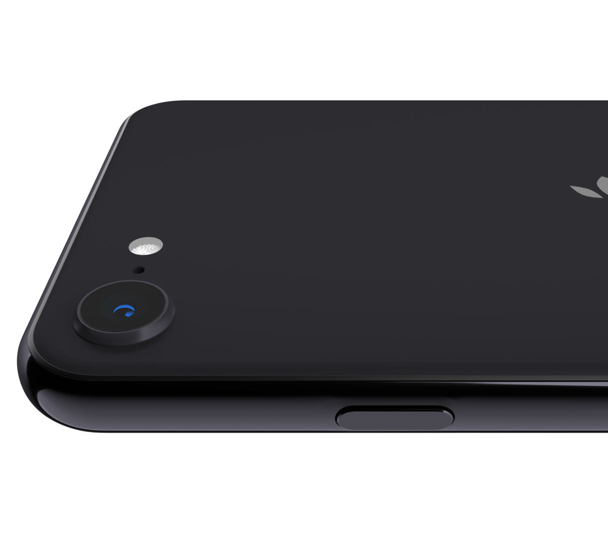 Apple iPhone SE 2020 Black  Low-poly 3D model_12