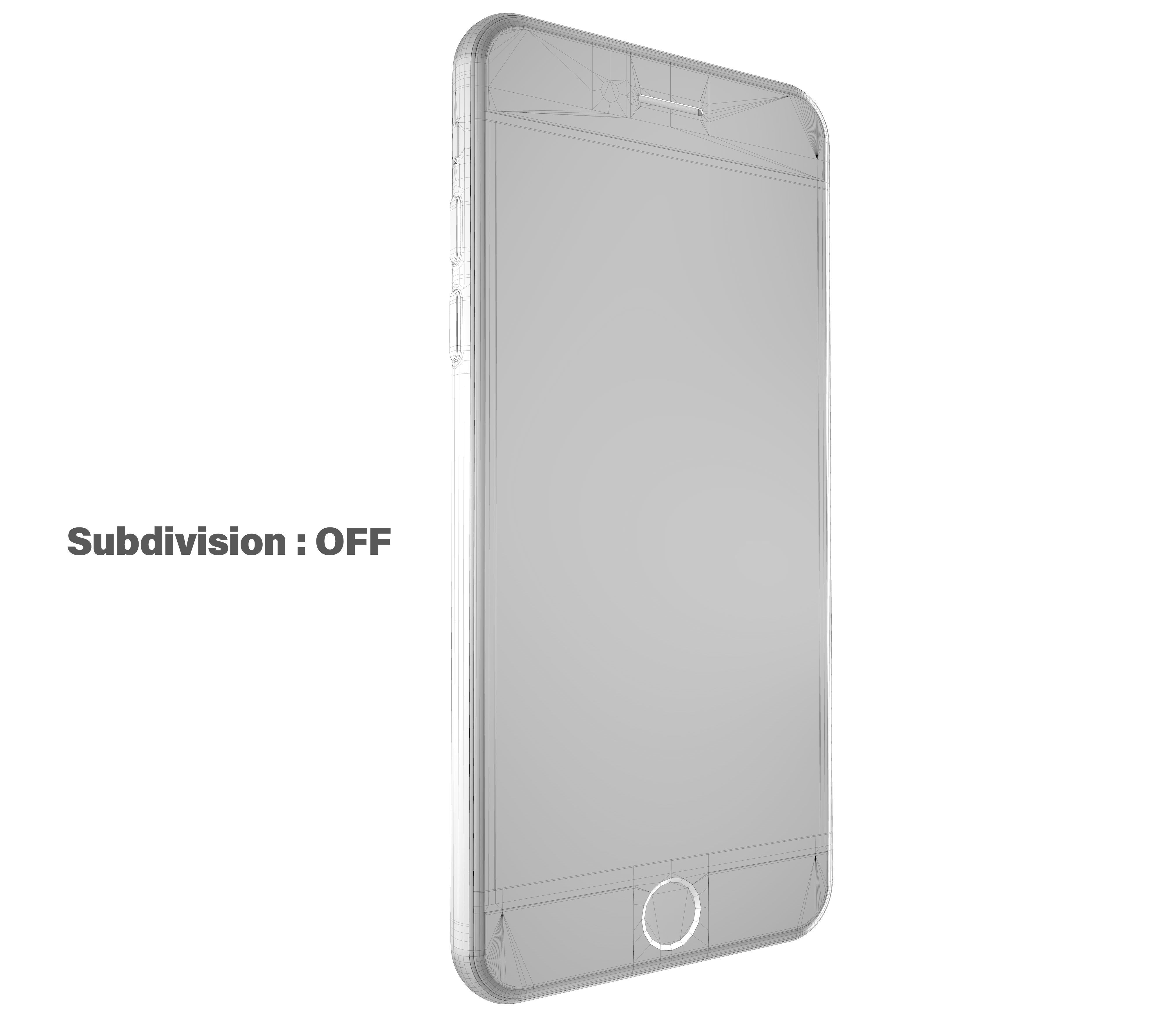 Apple iPhone SE 2020 Black  Low-poly 3D model_19