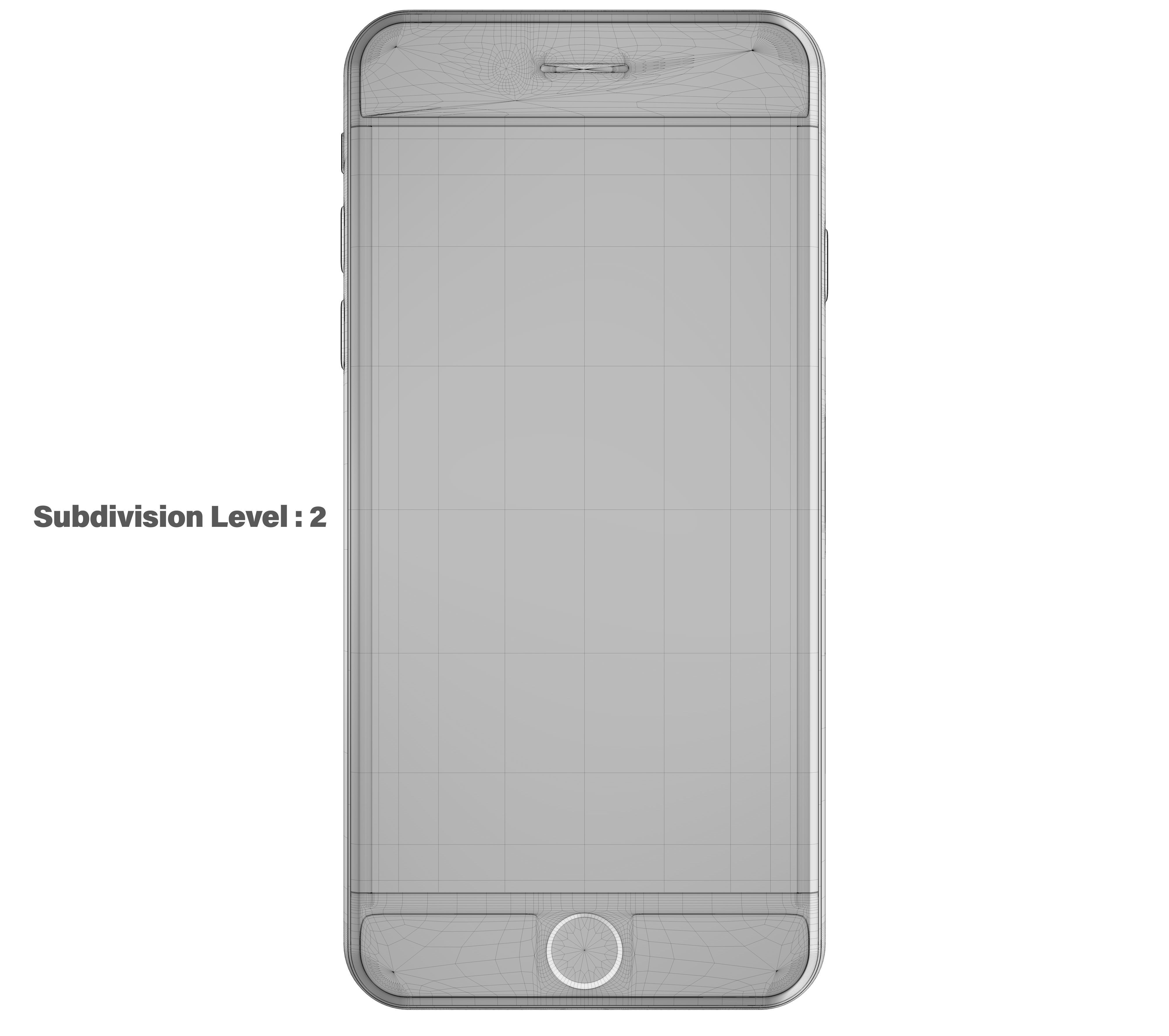 Apple iPhone SE 2020 Black  Low-poly 3D model_16