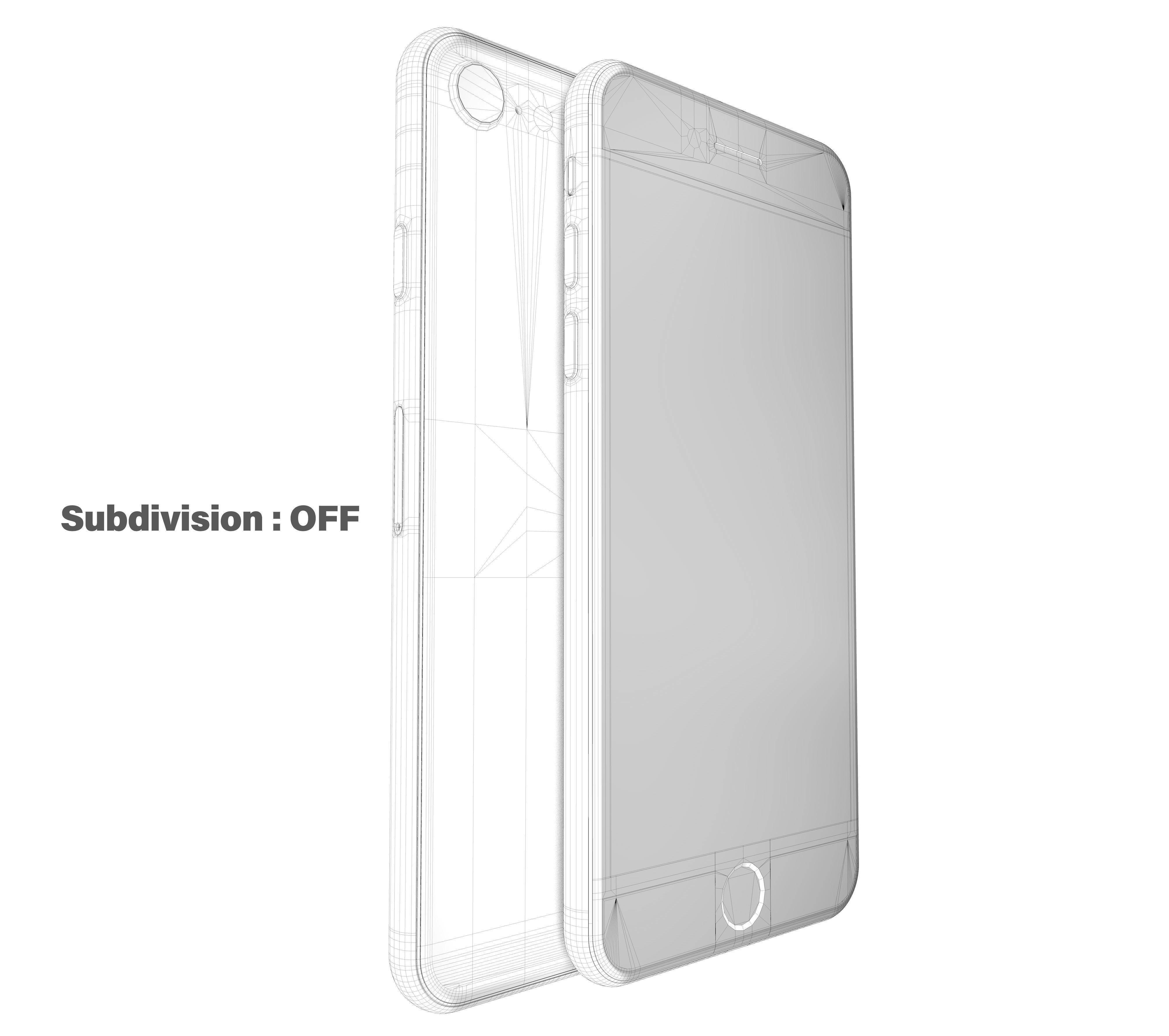 Apple iPhone SE 2020 Black  Low-poly 3D model_27