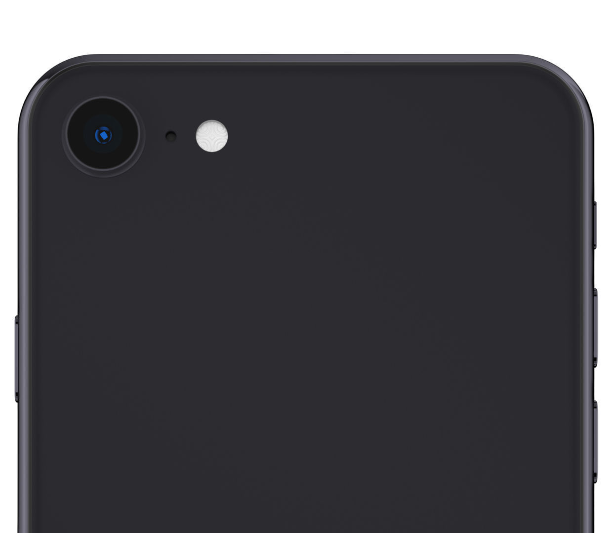 Apple iPhone SE 2020 Black  Low-poly 3D model_14