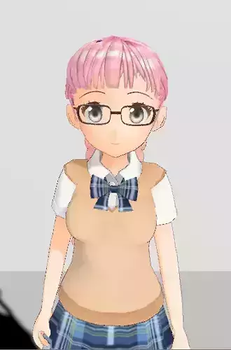 Unity Humanoid Model Cecil007 Low-poly 3D model