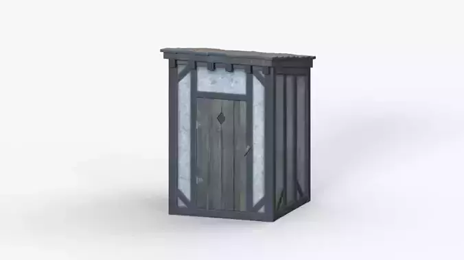 Medieval Toilet Free 3D model