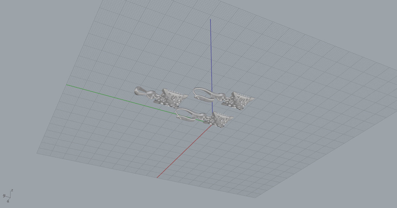 Earrings and Pendant 3D print model_22