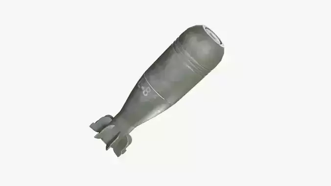 Mortarshell bomb Free 3D model