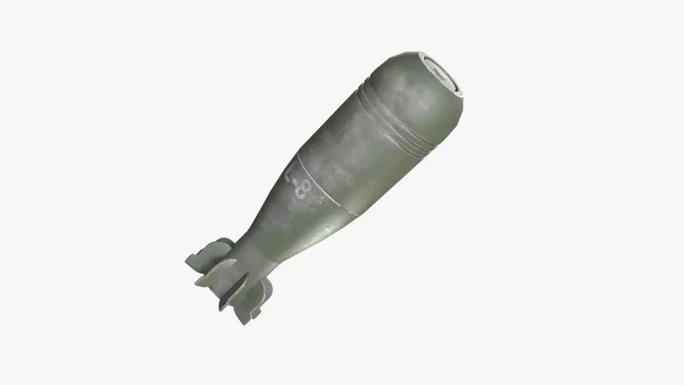 Mortarshell bomb Free 3D model