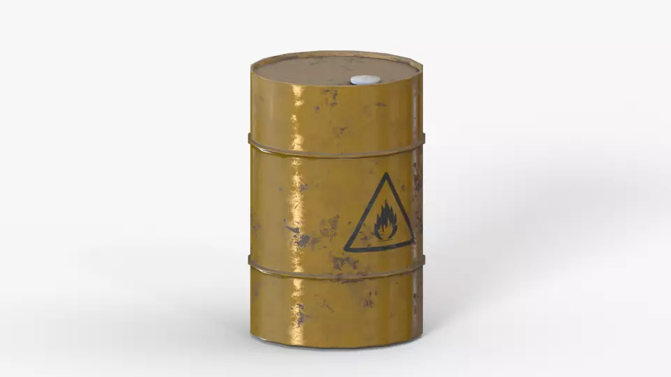 Oil Barrel Free low-poly 3D model