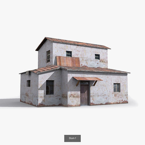 19 Slum Collection Low-poly 3D model  3D Model Pack 4