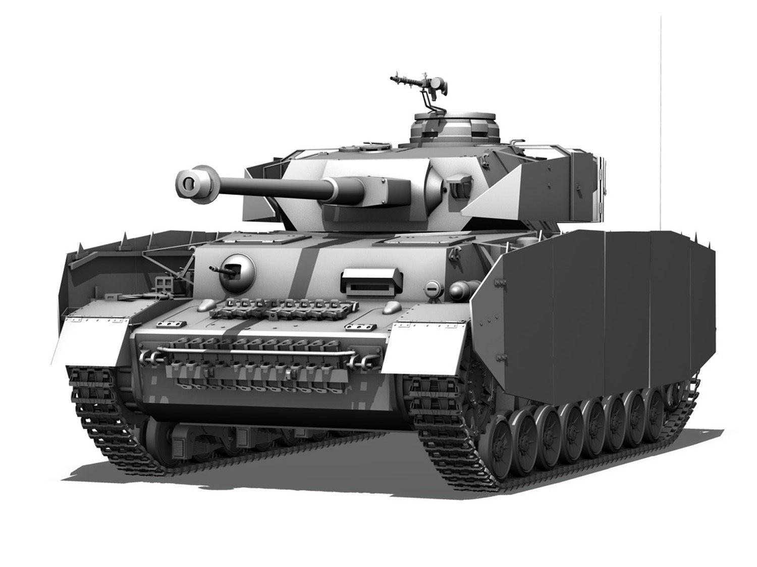 SD KFZ 161 PzKpfw IV - Panzer 4 - Ausf H 3D model_1