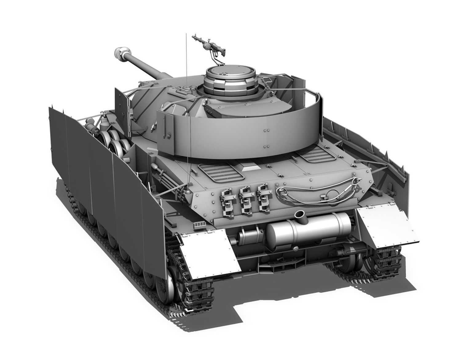 SD KFZ 161 PzKpfw IV - Panzer 4 - Ausf H 3D model_3