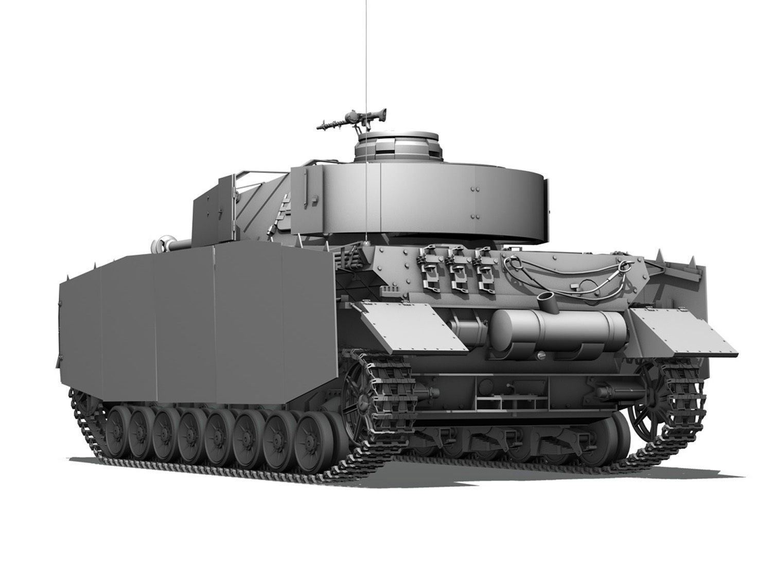 SD KFZ 161 PzKpfw IV - Panzer 4 - Ausf H 3D model_5