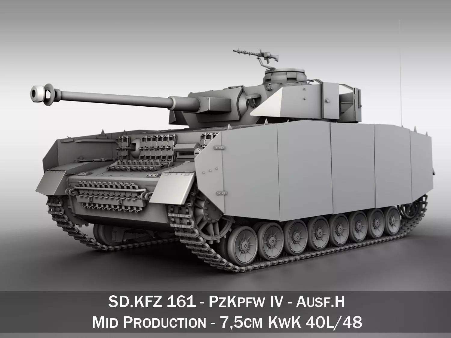 SD KFZ 161 PzKpfw IV - Panzer 4 - Ausf H 3D model_0