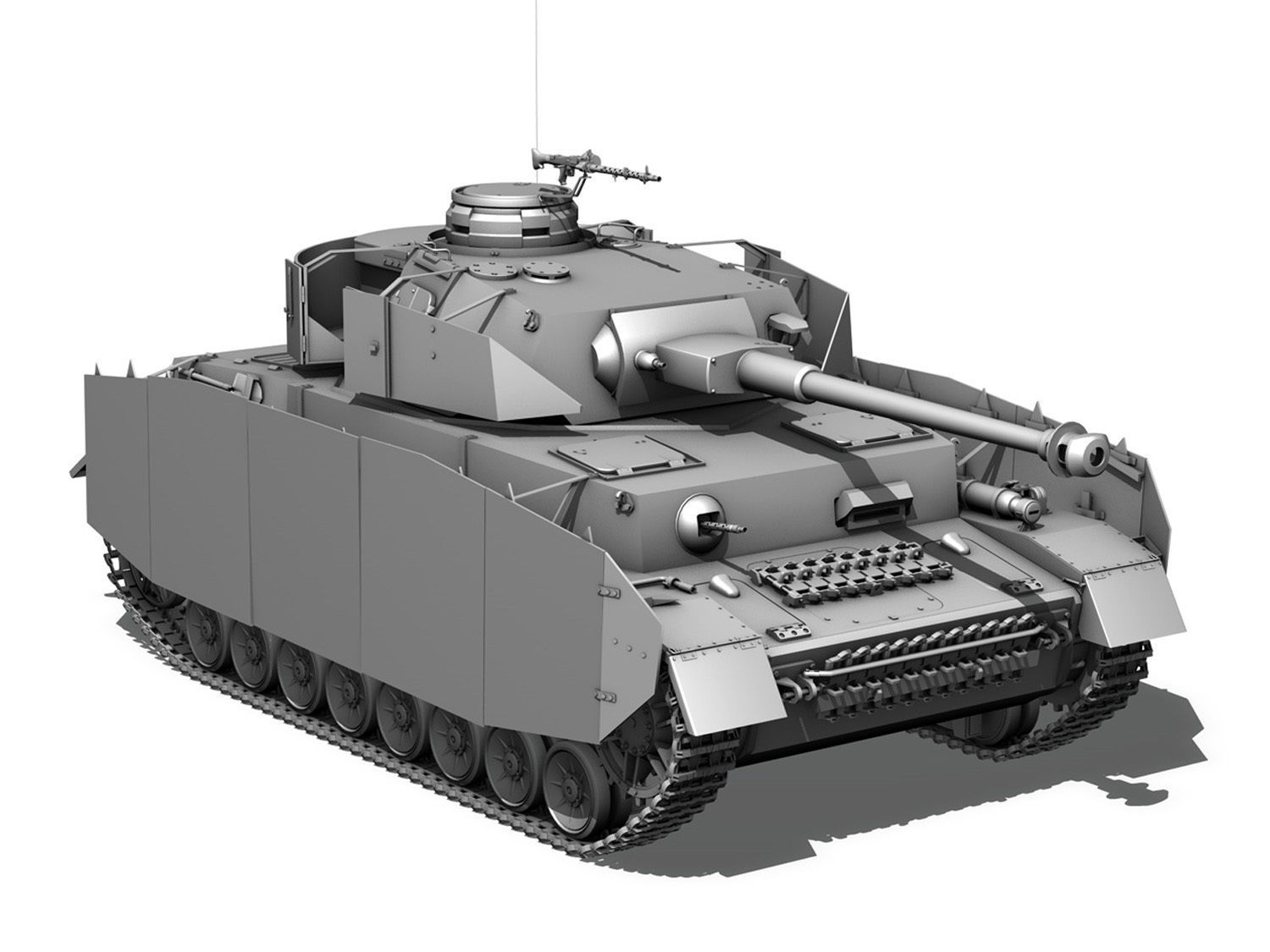 SD KFZ 161 PzKpfw IV - Panzer 4 - Ausf H 3D model_7
