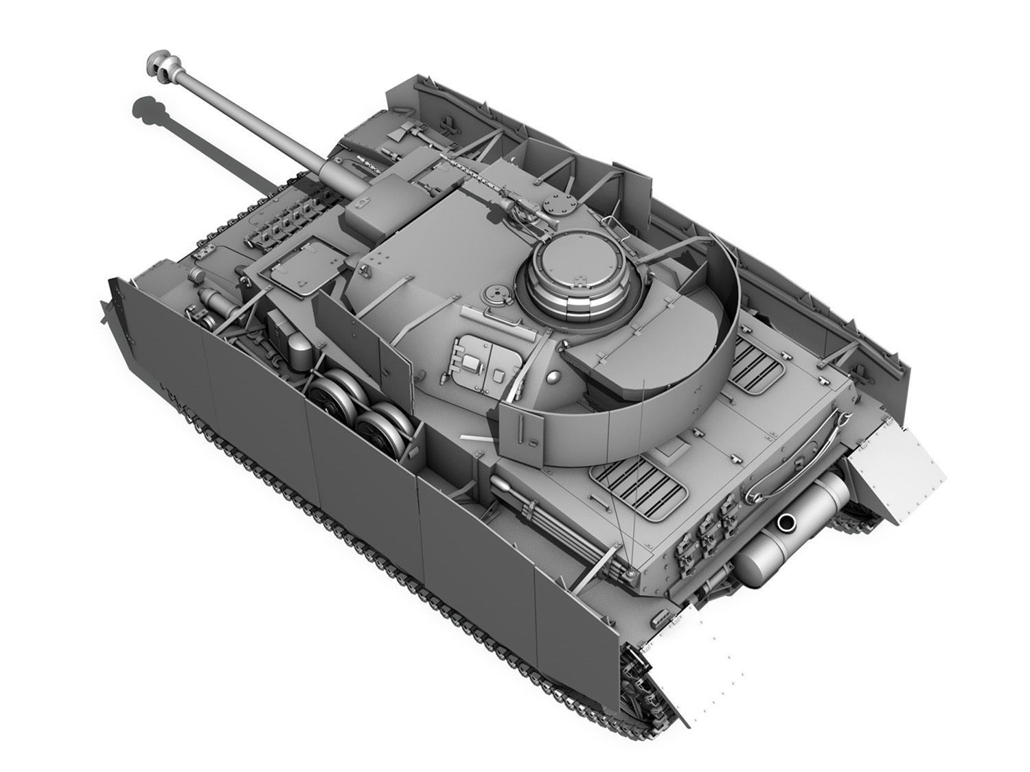 SD KFZ 161 PzKpfw IV - Panzer 4 - Ausf H 3D model_4