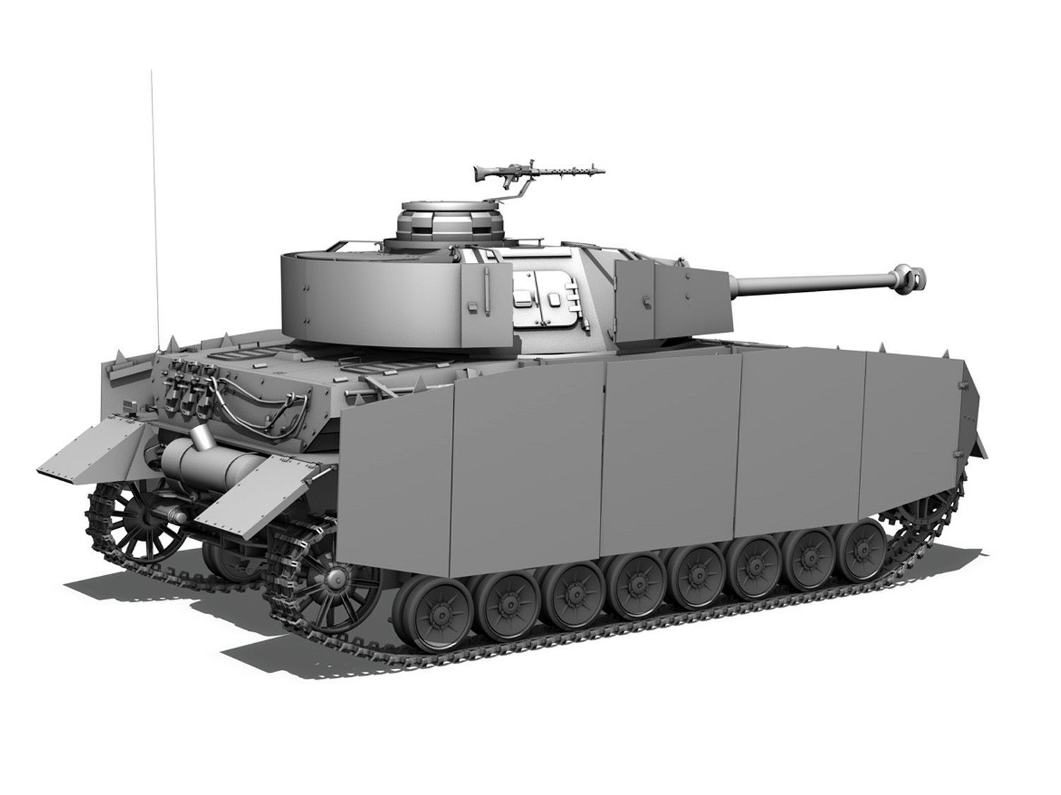 SD KFZ 161 PzKpfw IV - Panzer 4 - Ausf H 3D model_6