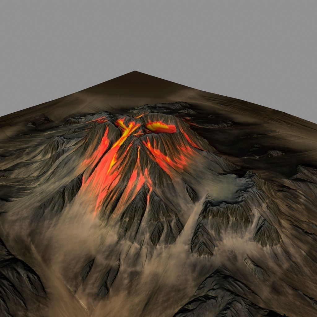 volkano mountain 3D model_18