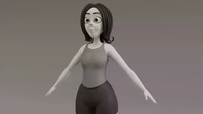 Girl Character Cartoon          