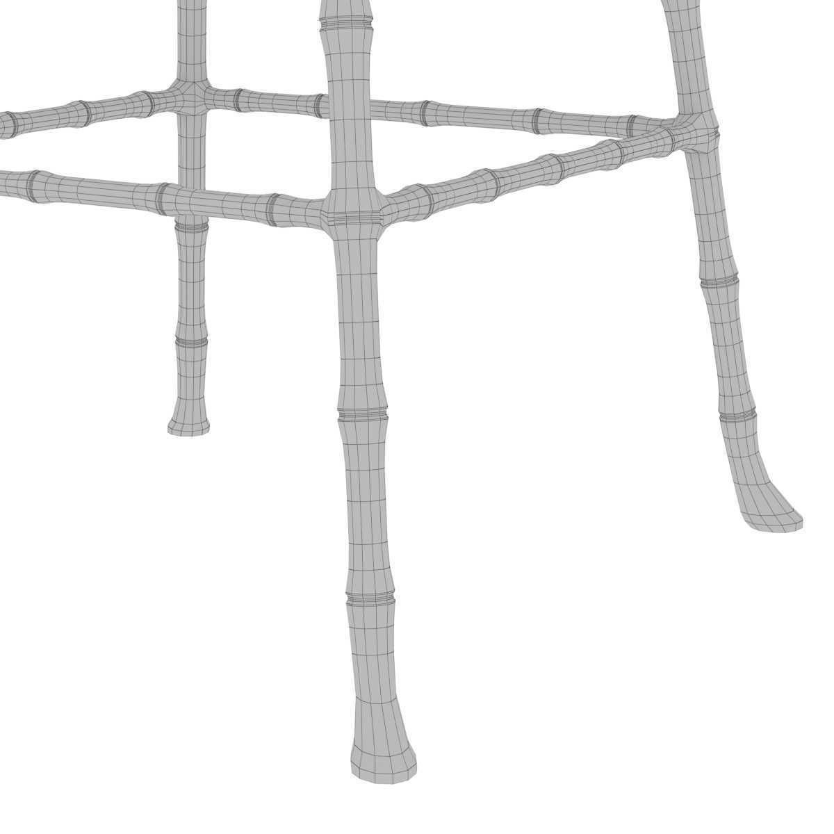 Rose uniacke high upholstered bar stool 3D model CGTrader