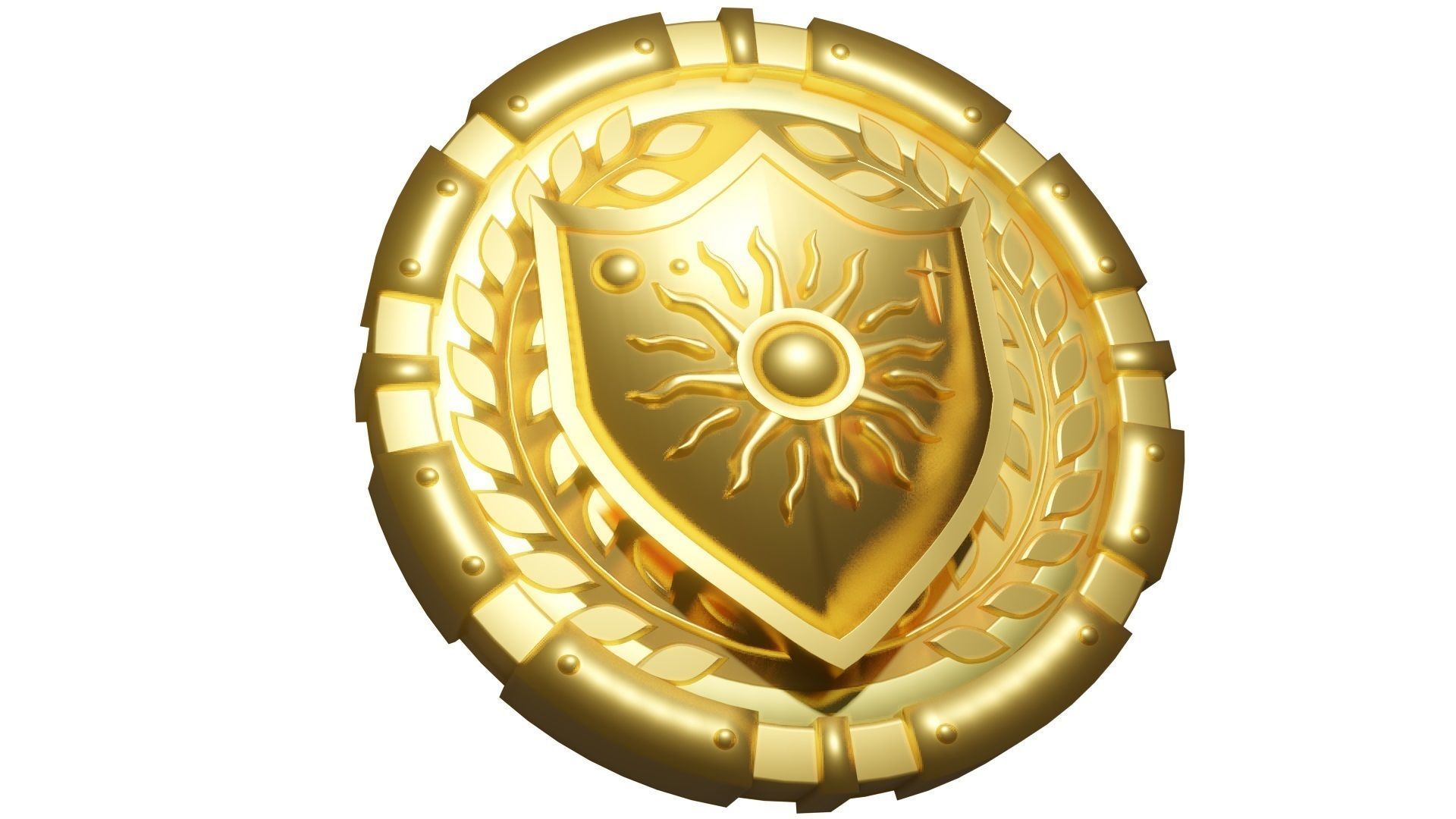 Medallion Sun Wreath  3D model_3