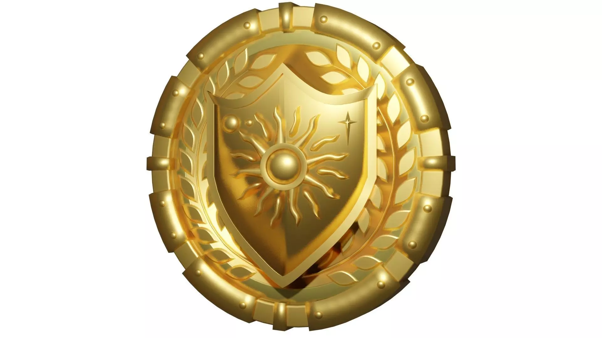 Medallion Sun Wreath  3D model_0
