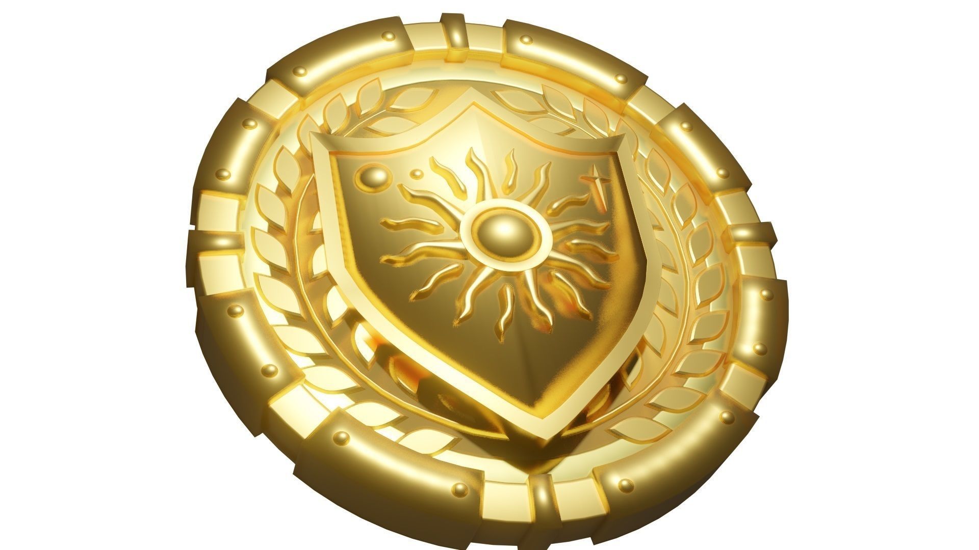 Medallion Sun Wreath  3D model_2