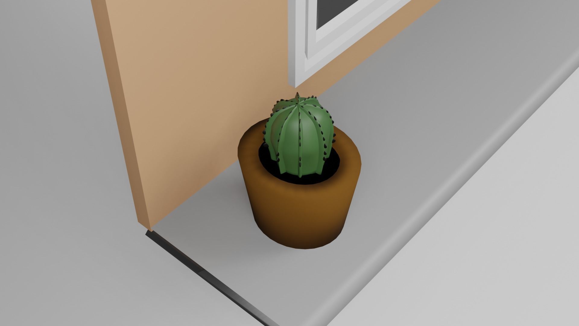 French Style window Free 3D model_7