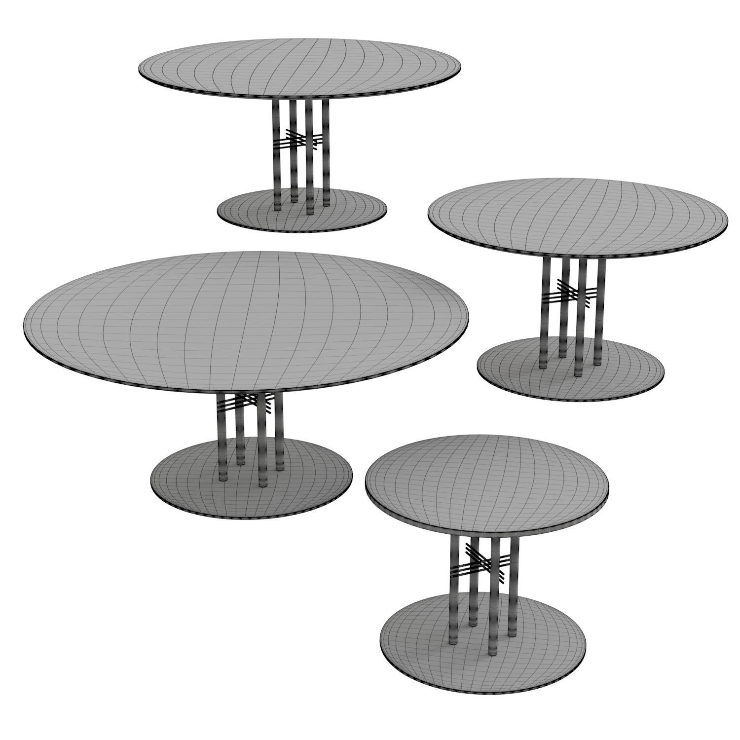 TS Column Lounge Table 3D model_4