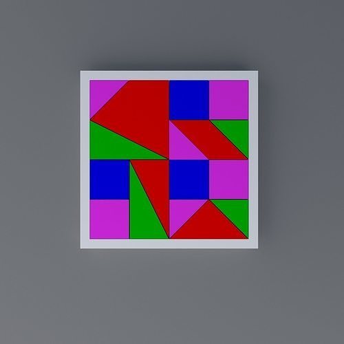 Wooden puzzle for children 3D print model