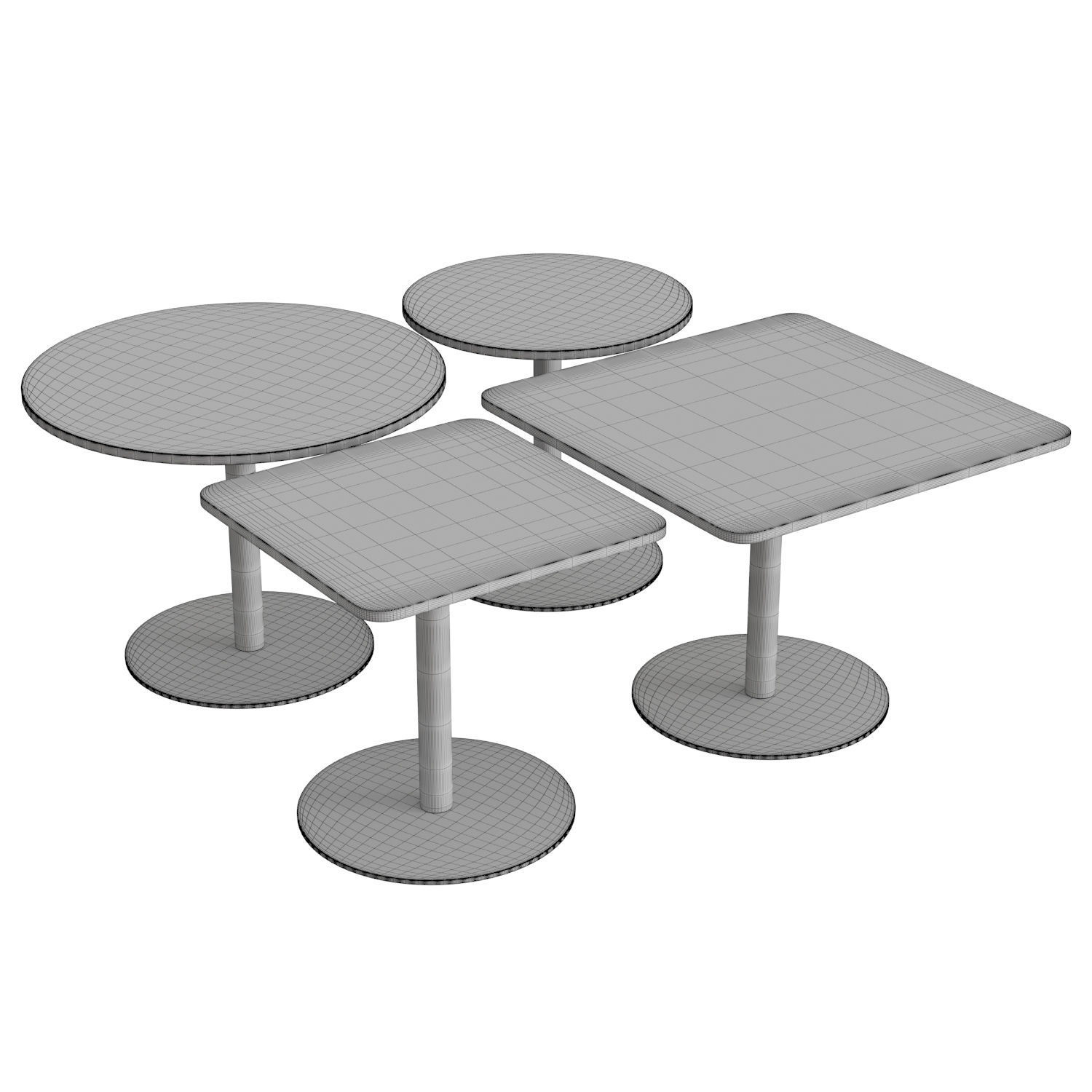 GUBI 1 0 Lounge Table 3D model_4