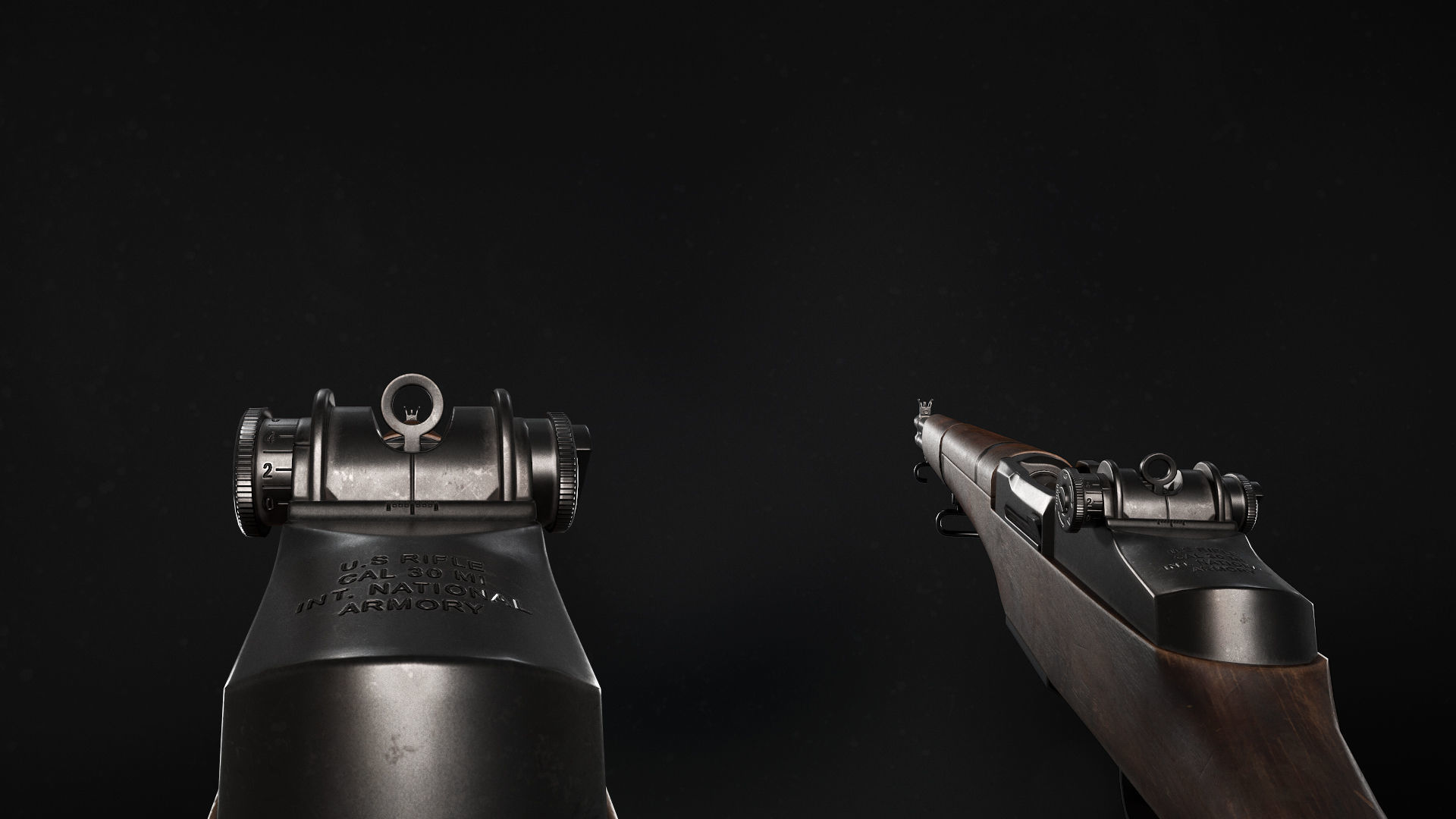 M1 Garand Rifle Low-poly 3D model_6