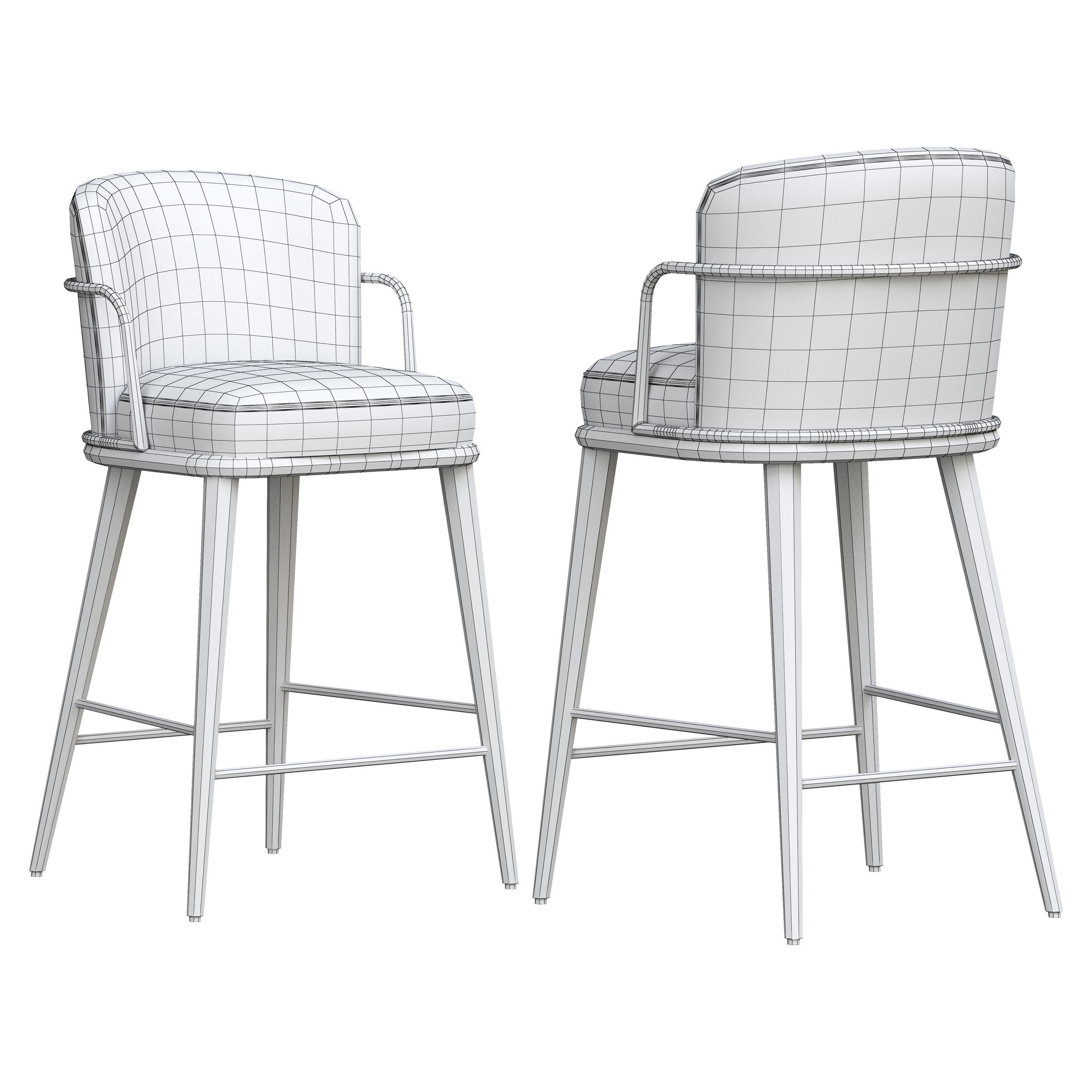 Arven Barstool by Parla 3D model_17